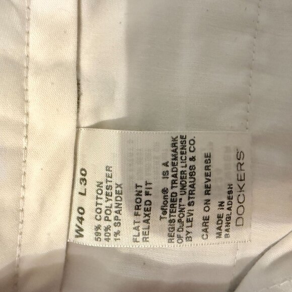 Dockers Mens Khaki Chinos W40 L30 Cotton Blend Professional Work Pants - Picture 3 of 12